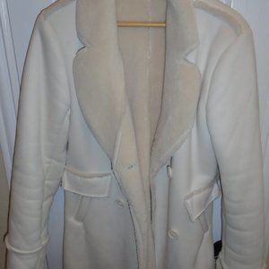 Cream Sherpa Coat